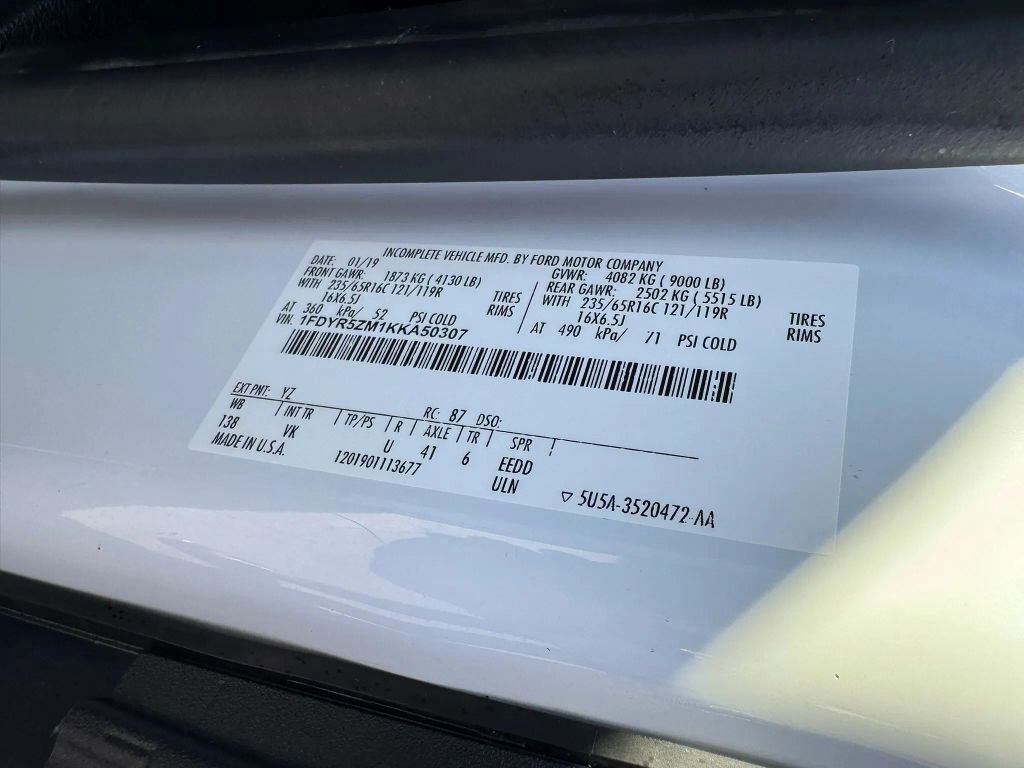 ford transit chassis cab 2019 1FDYR5ZM1KKA50307 image ford transit chassis cab 2019 1FDYR5ZM1KKA50307 image